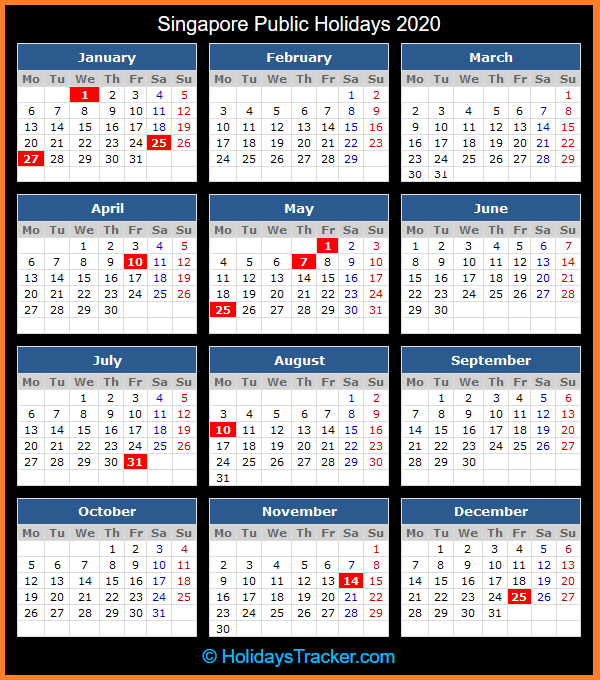 Singapore Public Holidays 2020 – Holidays Tracker
